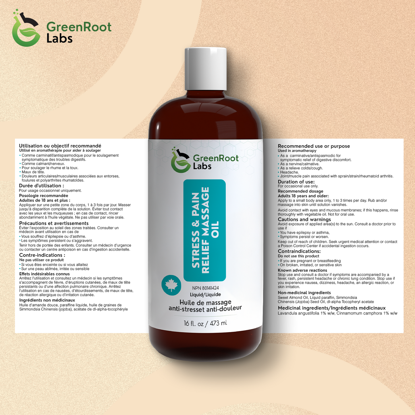 Pain Relief Massage Oil